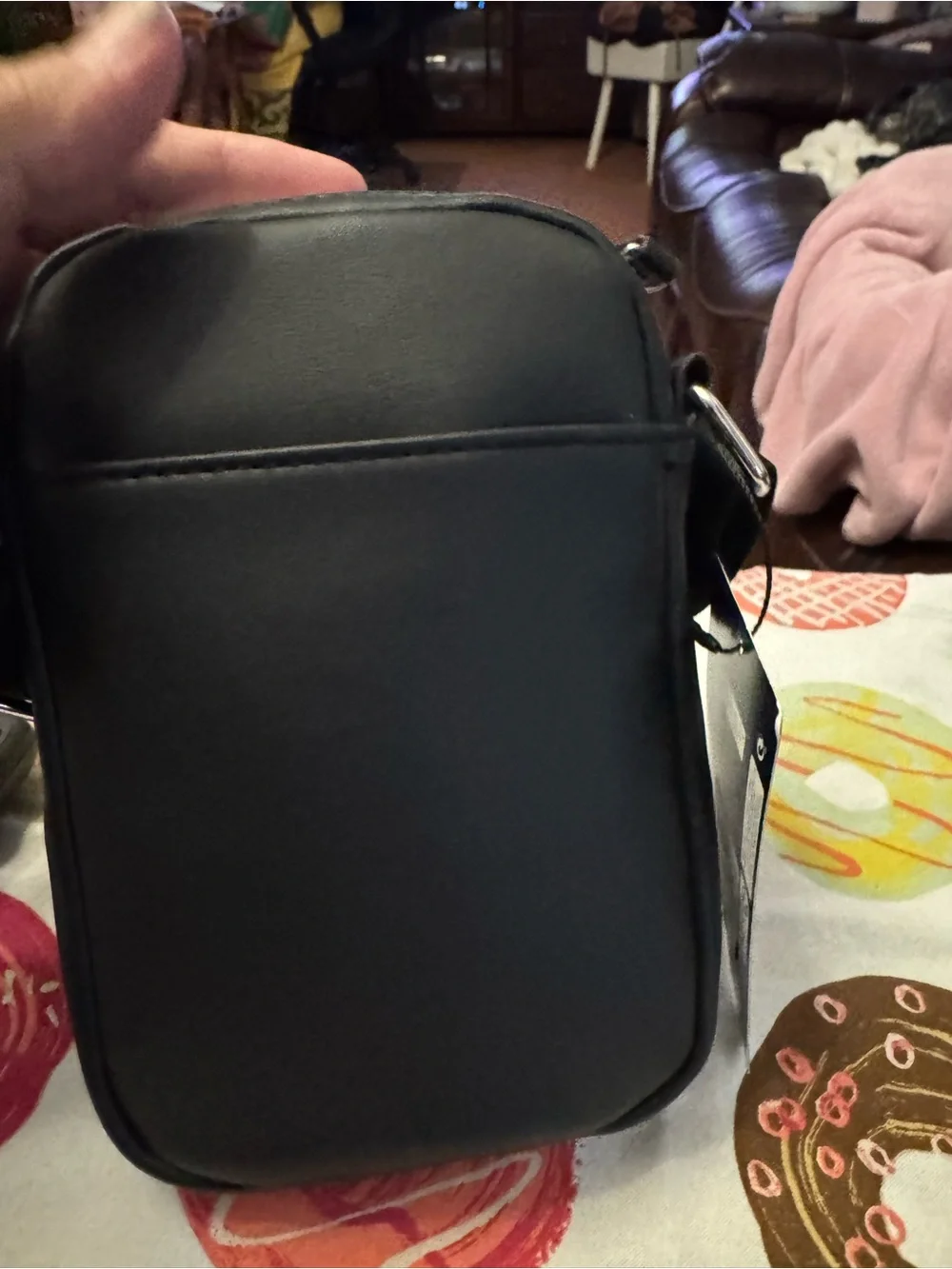 Primark Black Stranger Things Crossbody Bag with Red Logo